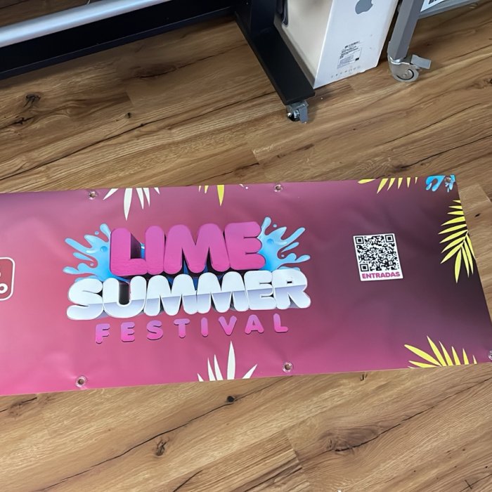 Lona publicitaria — Lime Summer Festival