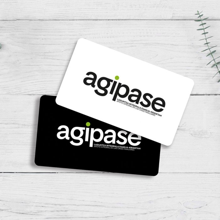 agipase — identidad y tarjetas