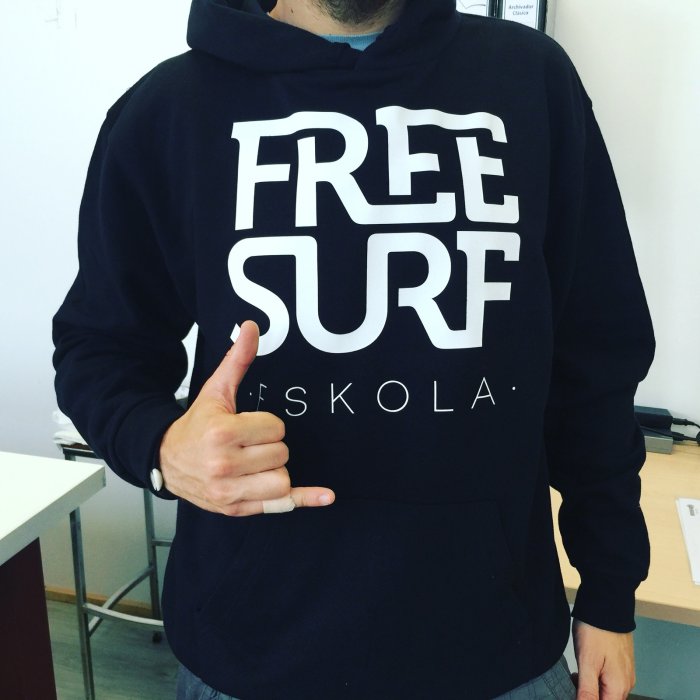 Sudadera estampada Free Surf Eskola