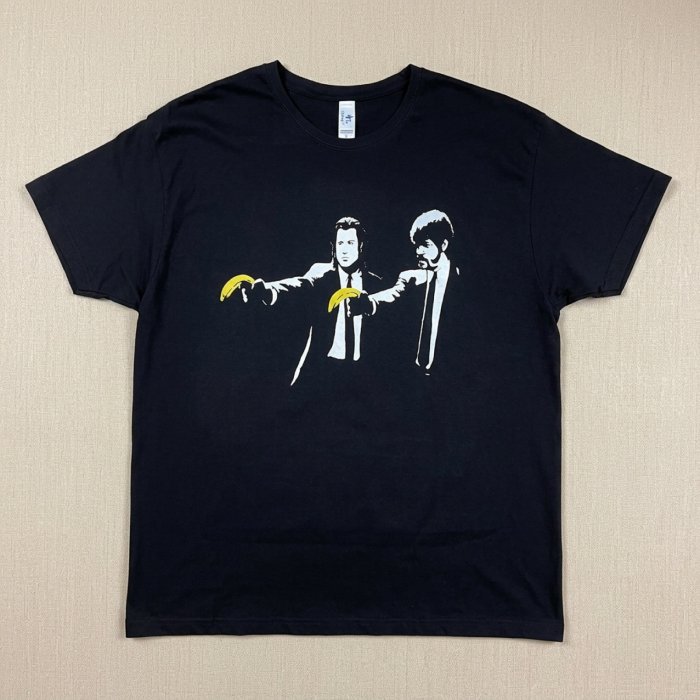 Camiseta azul marino, ilustración - Impresión directa DTG