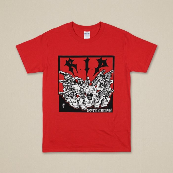 Camiseta roja, diseño gráfico - Impresión directa DTG