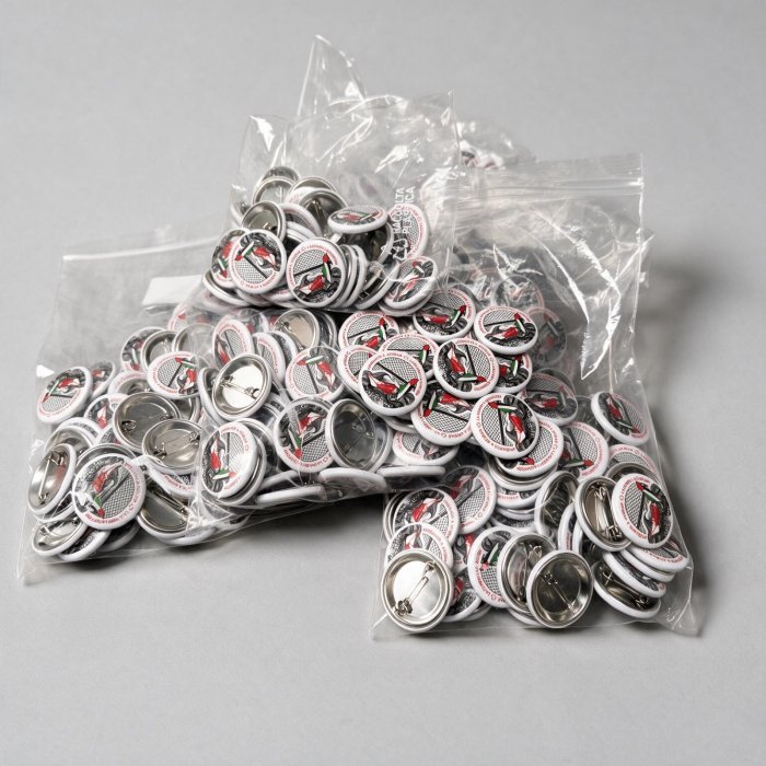 Chapas personalizadas — producción