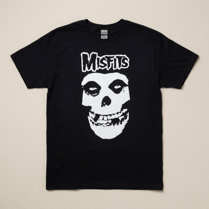 Camiseta negra, logo calavera - Impresión directa DTG