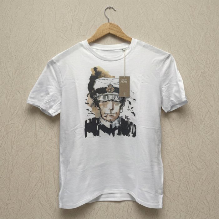 Camiseta blanca, ilustración marinera - Impresión directa DTG
