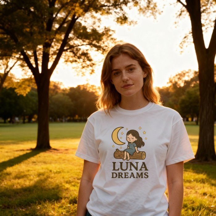 Camiseta Luna Dreams - Impresión directa DTG