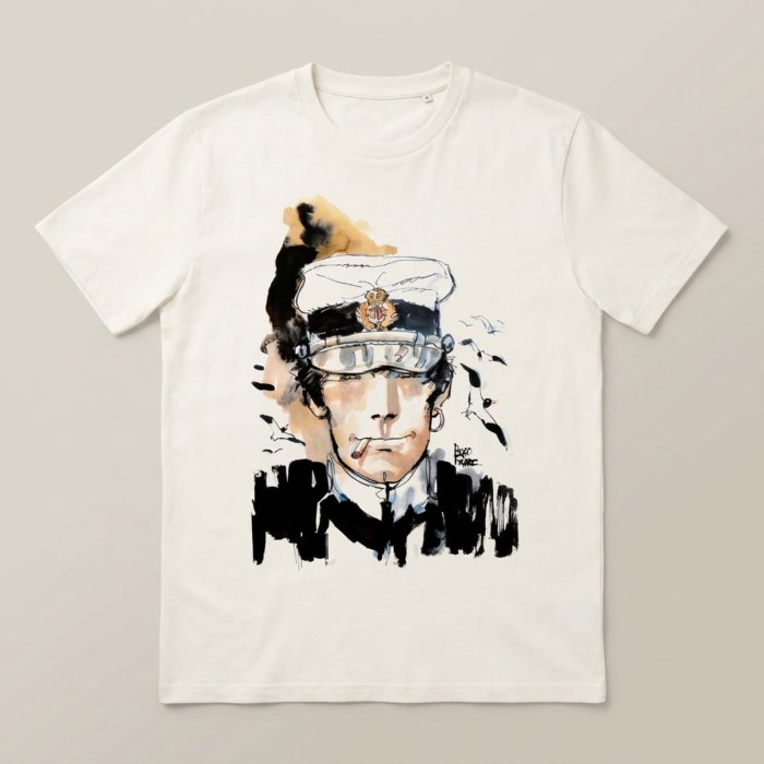 Camiseta crudo, ilustración marinera - Impresión directa DTG