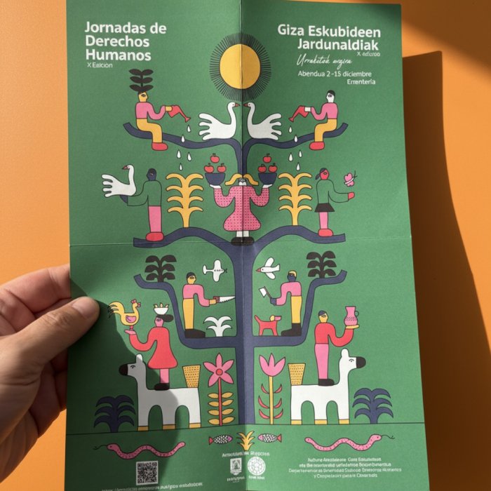 Folleto "Jornadas de Derechos Humanos" — detalle