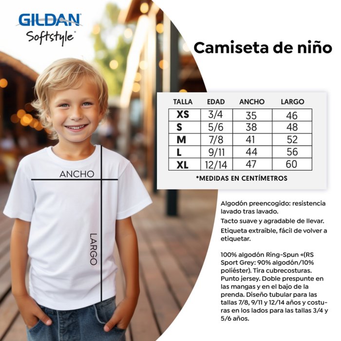 Gildan 64000B Softstyle - Camiseta de niño