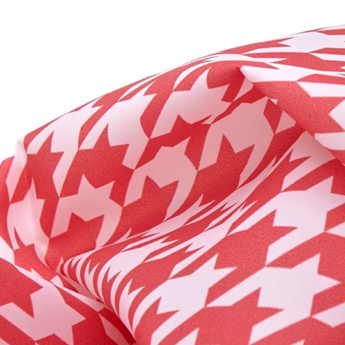 Tela de poliéster estampado pata de gallo