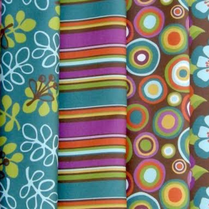Tela de algodón estampada