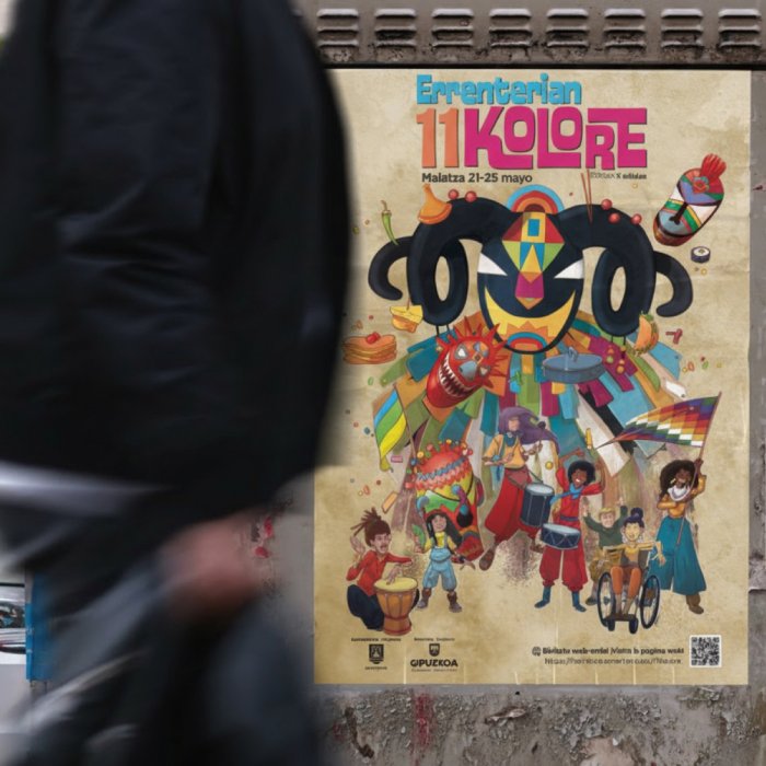 Cartel "11 Kolore" — tirada impresa
